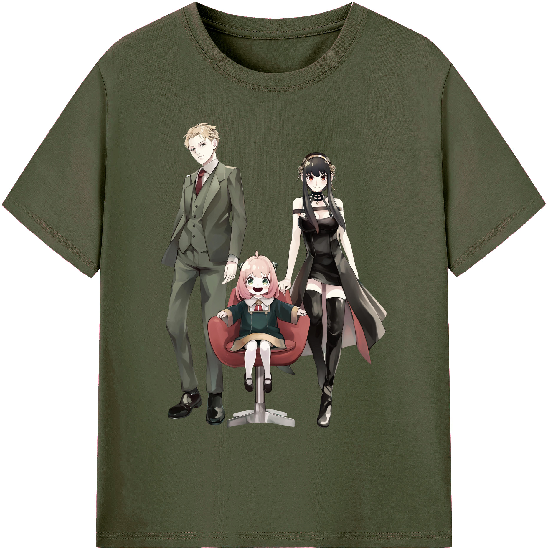 （画像用） SPY×FAMILY间谍家家酒 綿100％ メンズ半袖Tシャツ｜肌触りやわらか＆通気性